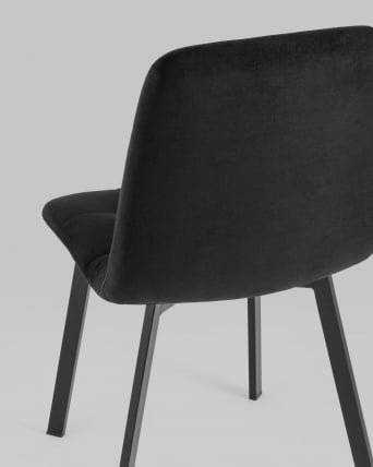 Стул Оливер Скуаре велюр Черный / Oliver Square_6